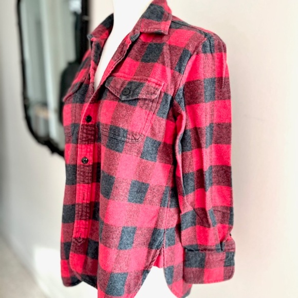 Madewell Flannel Ex-Boyfriend Shirt in Albion Plaid - Picture 3 of 6